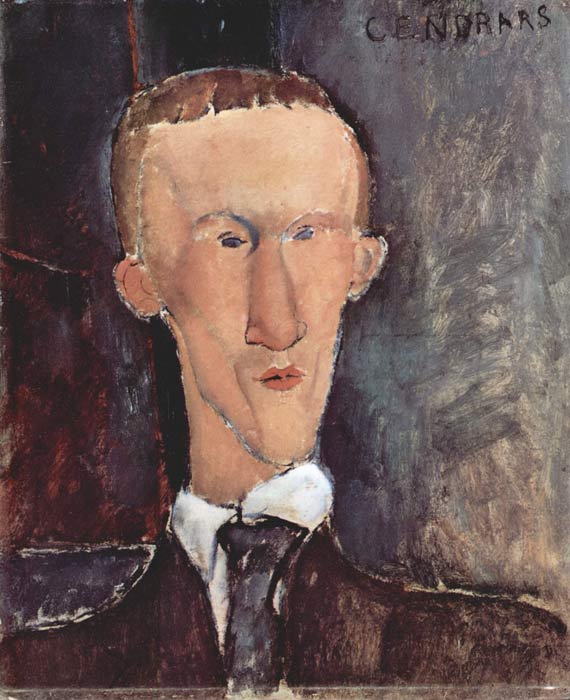 Amedeo Modigliani, Blaise Cendrars, 1917