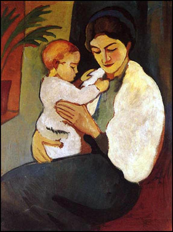 August Macke, Mère et enfant, 1911