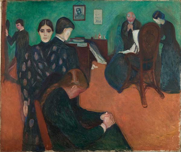 Edvard Munch, La Mort dans la chambre de la malade, 1893