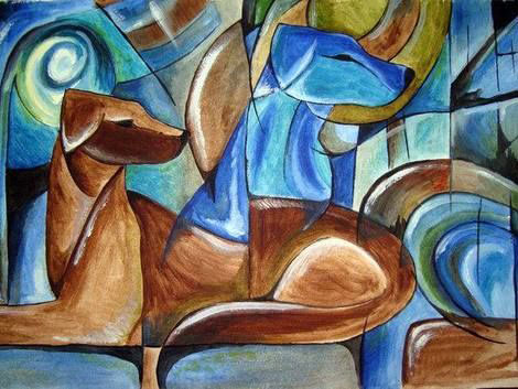 Franz Marc, Chien bleu, 1912 (environ)