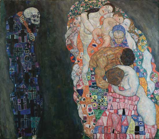 Gustav Klimt, La vie et la mort, 1916