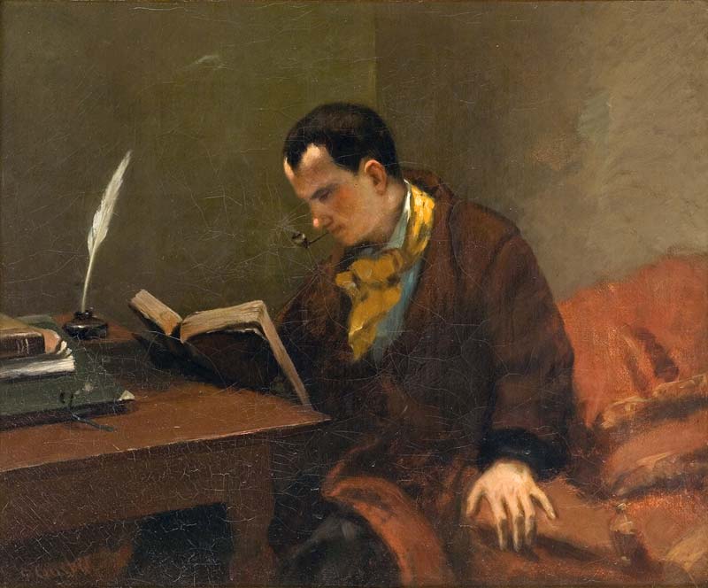 Gustave Courbet, Portrait de Charles Baudelaire, 1849