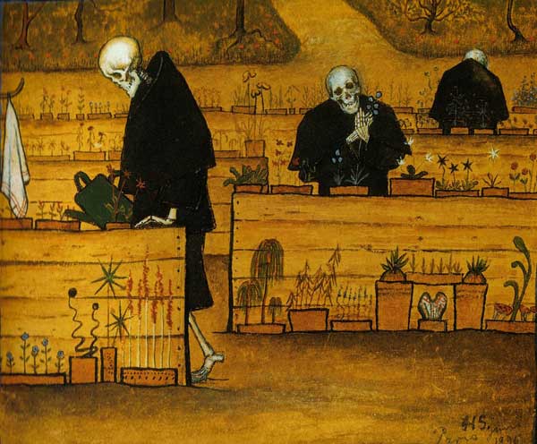 Hugo Simberg, Le jardin de la mort, 1896