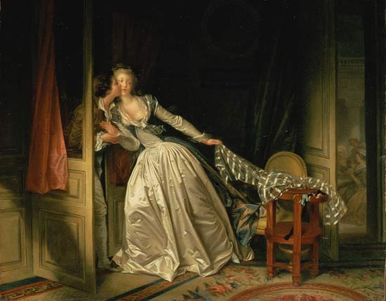 Jean-Honoré Fragonard, Le Baiser à la dérobée, 1788