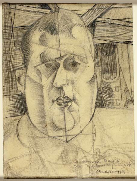 Louis Marcoussis, Etude pour un portrait de Guillaume Apollinaire, 1912