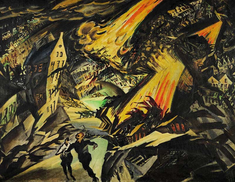 Ludwig Meidner, Paysage apocalyptique, 1912 Ludwig Meidner, Paysage apocalyptique, 1912
