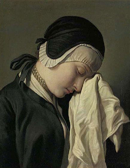 Pietro Rotari (1707-1762), Jeune femme en pleurs