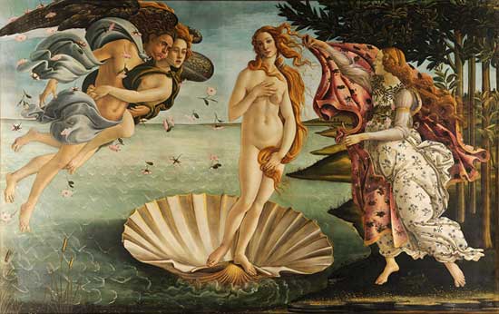 Sandro Botticelli, La naissance de Vénus, 1484