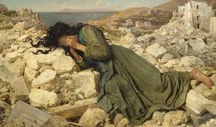 Sophie Gengembre Anderson, Après le tremblement de terre, 1884